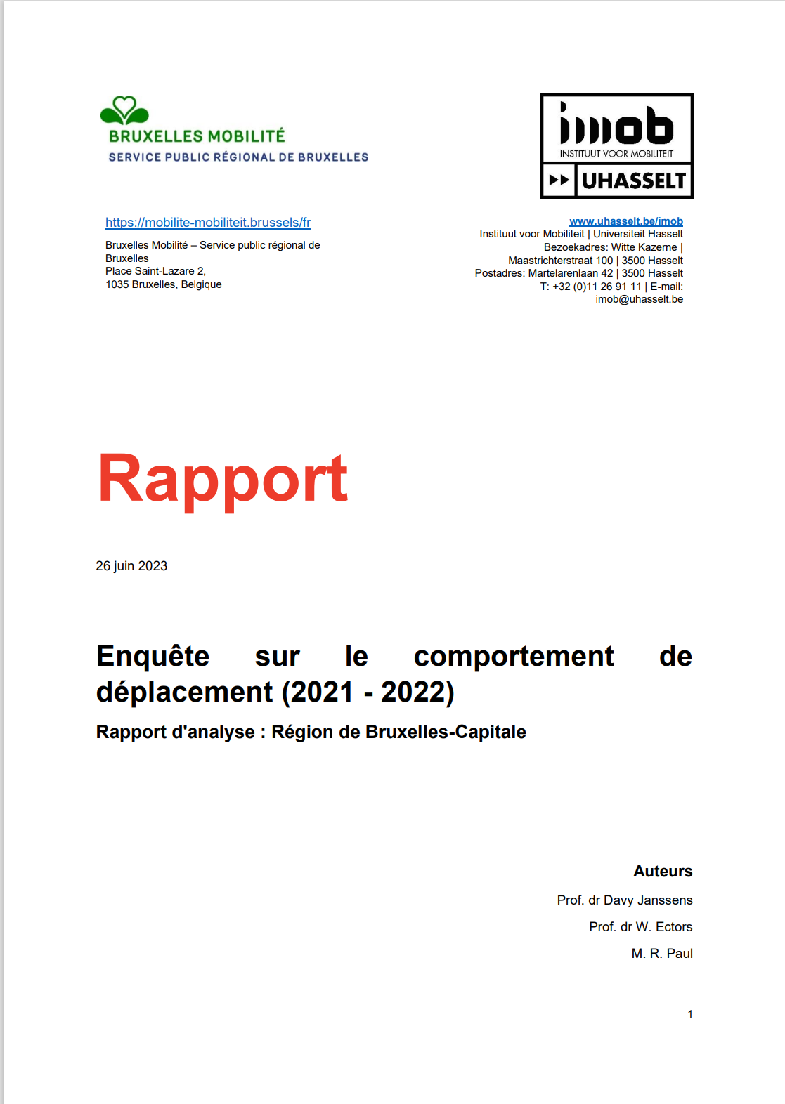 .Couverture de document.