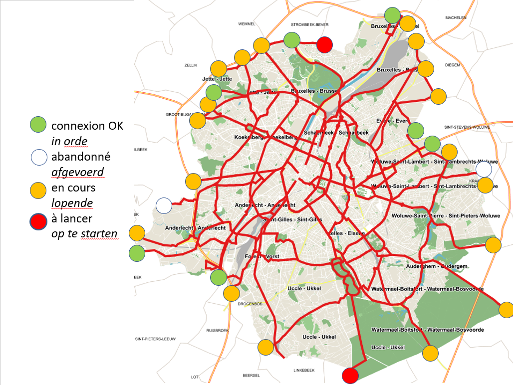29 "Vélo PLUS" connections with Flanders: a Good Move priority.